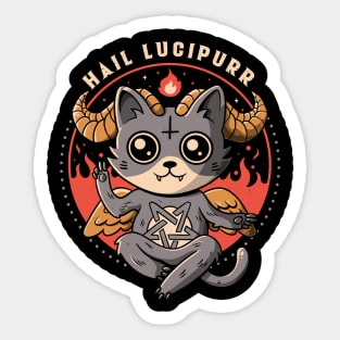 Hail Lucipurr Sticker